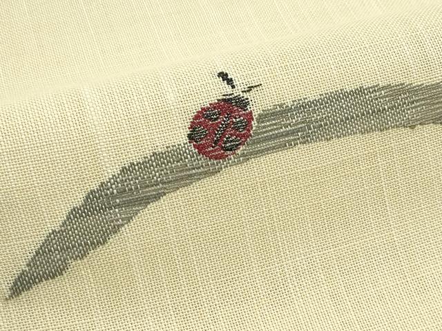 平和屋着物＊夏物　八寸名古屋帯　てんとう虫　三越扱い　未使用　CABG7586rv