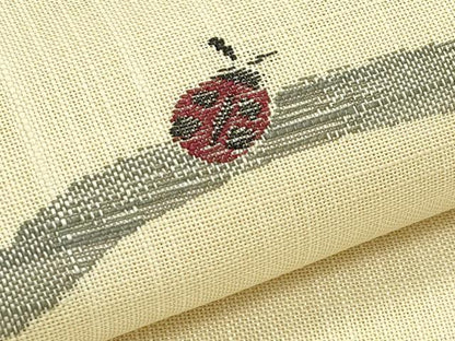 平和屋着物＊夏物　八寸名古屋帯　てんとう虫　三越扱い　未使用　CABG7586rv