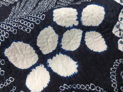 平和屋着物∴夏物　浴衣　有松鳴海絞り　流水草花文　大丸扱い　綿　逸品　CABG7613vp
