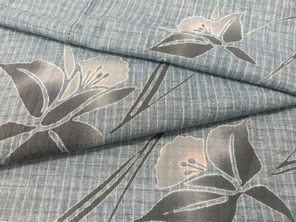 平和屋着物∴夏物　浴衣　綿紅梅　カトレア　綿　逸品　CABG7617vp