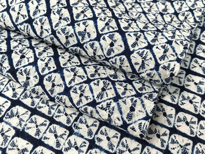 平和屋着物∴夏物　男性　浴衣　有松鳴海絞り　綿　逸品　未使用　CABG7620vp