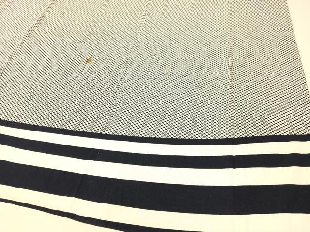 平和屋着物▽訪問着　単衣　鹿の子花菱文　綿　逸品　CABG7627vp