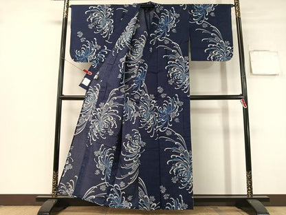 平和屋着物∴夏物　浴衣　オンワード樫山　KUMIKYOKU　乱菊　綿　逸品　CABG7638vp