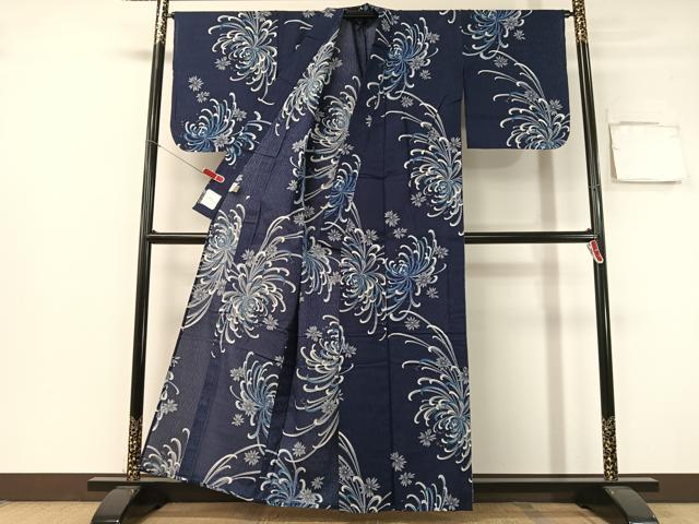 平和屋着物∴夏物　浴衣　オンワード樫山　KUMIKYOKU　乱菊　綿　逸品　CABG7638vp