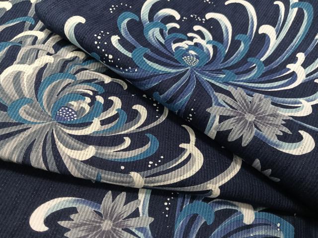 平和屋着物∴夏物　浴衣　オンワード樫山　KUMIKYOKU　乱菊　綿　逸品　CABG7638vp