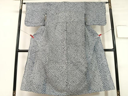 平和屋着物∴夏物　浴衣　有松鳴海絞り　綿　逸品　CABG7639vp