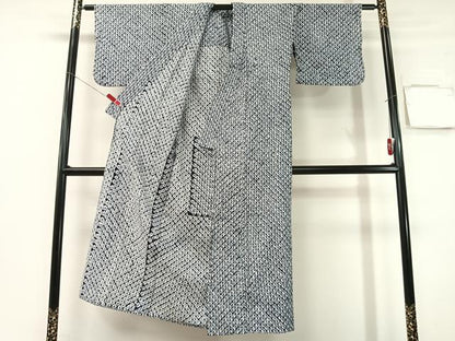 平和屋着物∴夏物　浴衣　有松鳴海絞り　綿　逸品　CABG7639vp