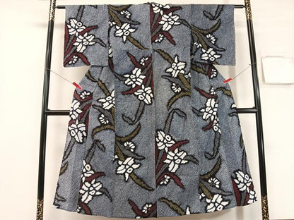 平和屋着物∴夏物　浴衣　有松鳴海絞り　カトレア　綿　逸品　CABG7640vp