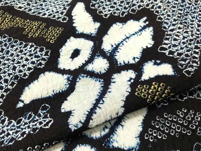平和屋着物∴夏物　浴衣　有松鳴海絞り　カトレア　綿　逸品　CABG7640vp