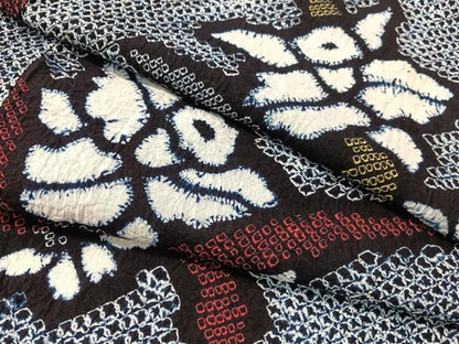平和屋着物∴夏物　浴衣　有松鳴海絞り　カトレア　綿　逸品　CABG7640vp