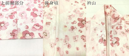 平和屋着物∴夏物　浴衣　舞花文　綿　逸品　CABG7643vp