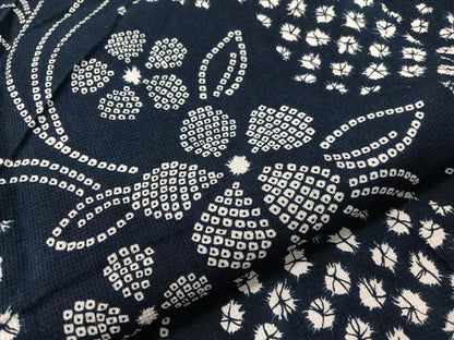 平和屋着物∴夏物　浴衣　綿紅梅　草花文　綿　逸品　CABG7652vp