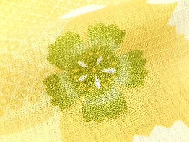平和屋着物∴夏物　浴衣　綿紅梅　雪輪　撫子　さんび謹製　綿　逸品　未使用　CABG7655vp