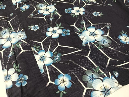 平和屋着物∴夏物　浴衣　撫子　金彩　綿　逸品　CABG7657vp