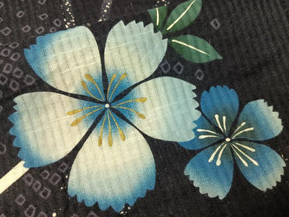 平和屋着物∴夏物　浴衣　撫子　金彩　綿　逸品　CABG7657vp