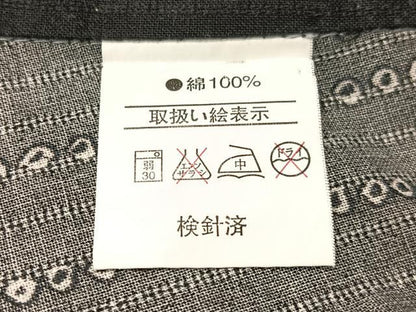 平和屋着物∴服飾評論家　市田ひろみ　夏物　浴衣　辻が花　トンボ　黒地　綿　逸品　未使用　CABG7658vp