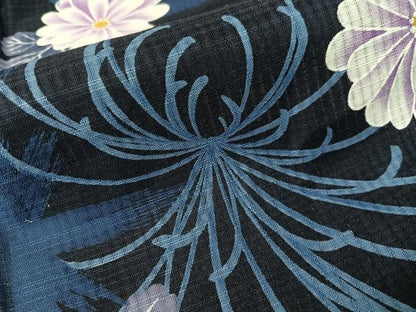 平和屋着物∴夏物　浴衣　乱菊花文　綿　逸品　CABG7663vp