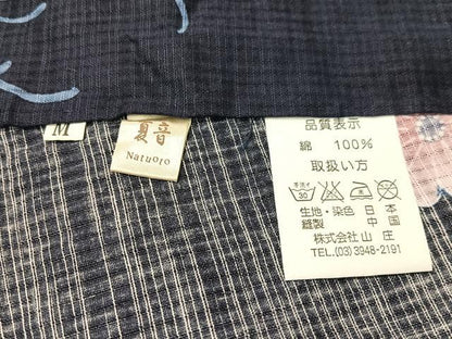 平和屋着物∴夏物　浴衣　乱菊花文　綿　逸品　CABG7663vp