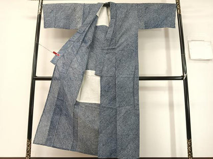 平和屋着物∴夏物　男性　浴衣　有松鳴海絞り　三浦絞り　綿　逸品　CABG7665vp