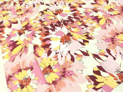 平和屋着物∴夏物　浴衣　菊花文　綿　逸品　CABG7666vp
