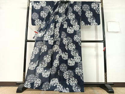 平和屋着物∴夏物　浴衣・作り帯・下駄セット　金魚　綿　逸品　未使用　CABG7669vp