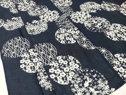 平和屋着物∴夏物　浴衣・作り帯・下駄セット　金魚　綿　逸品　未使用　CABG7669vp