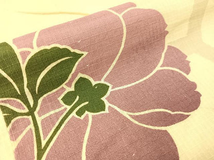 平和屋着物∴夏物　浴衣　綿紅梅　舞花文　綿　逸品　CABG7672vp