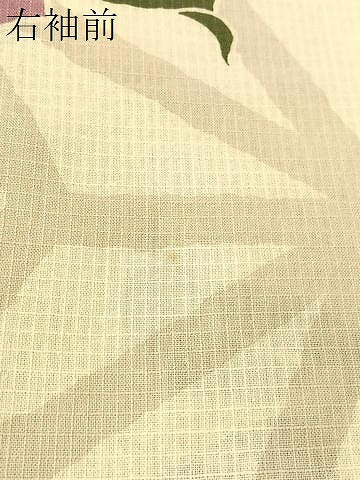平和屋着物∴夏物　浴衣　綿紅梅　舞花文　綿　逸品　CABG7672vp