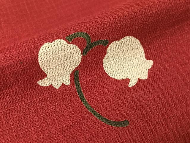平和屋着物∴夏物　浴衣　綿紅梅　鈴蘭　綿　逸品　CABG7680vp