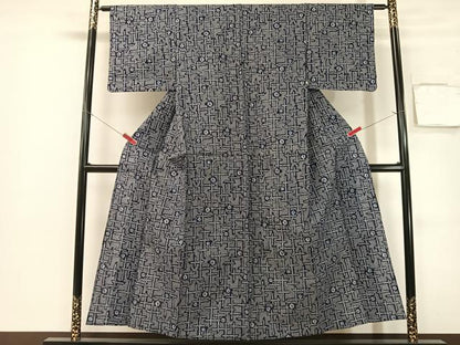 平和屋着物∴夏物　浴衣　繁久　綿　逸品　未使用　CABG7684vp