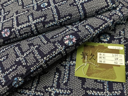 平和屋着物∴夏物　浴衣　繁久　綿　逸品　未使用　CABG7684vp