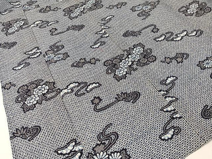 平和屋着物∴夏物　浴衣　花松文　リップル生地　綿　逸品　CABG7693vp