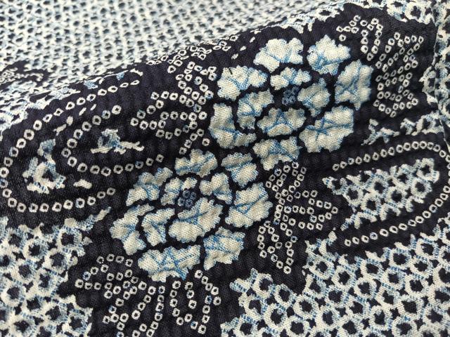 平和屋着物∴夏物　浴衣　花松文　リップル生地　綿　逸品　CABG7693vp