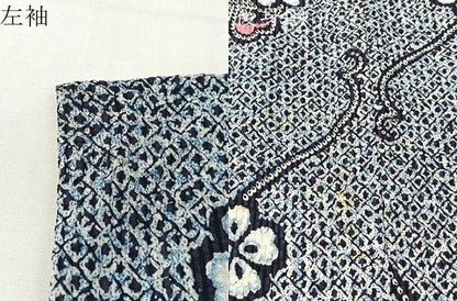 平和屋着物∴夏物　浴衣　蔦花文　リップル生地　綿　逸品　CABG7695vp