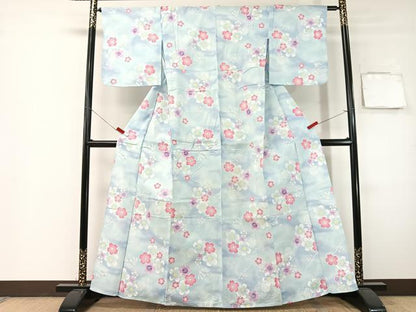 平和屋着物∴夏物　浴衣　跳び兎　綿　逸品　CABG7707vp