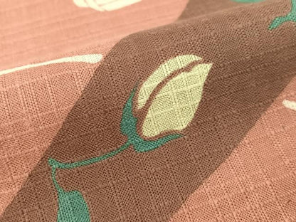 平和屋着物∴夏物　浴衣　綿紅梅　草花文　綿　逸品　CABG7708vp