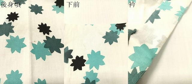平和屋着物∴夏物　訪問着　浴衣　舞葉文　綿　逸品　CABG7710vp