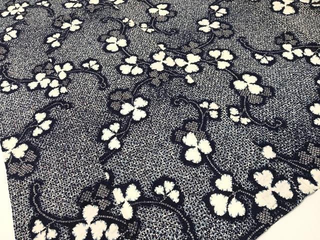 平和屋着物∴夏物　浴衣　蔦の葉文　リップル生地　綿　逸品　CABG7714vp