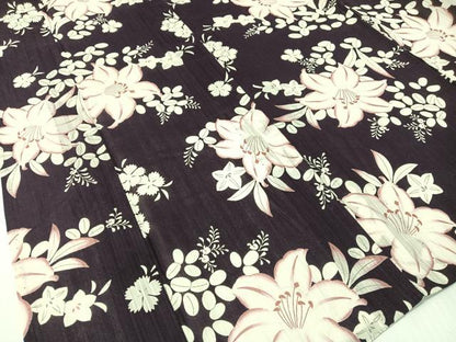 平和屋着物∴夏物　浴衣　夢工房　草花文　綿　逸品　CABG7717vp