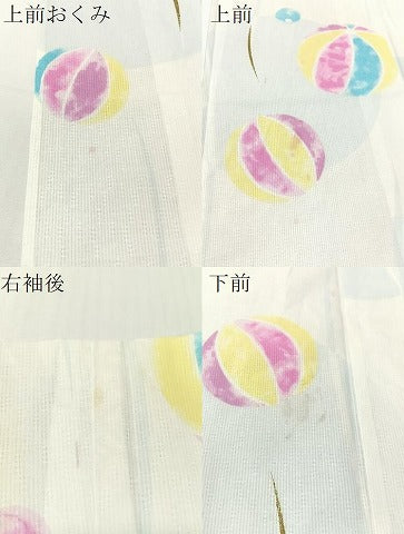 平和屋着物∴押切もえ　MOE OSHIKIRI　夏物　浴衣　毬　綿　逸品　CABG7723vp