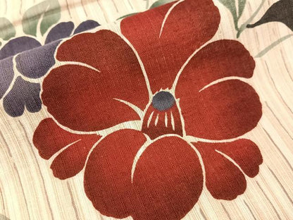 平和屋着物∴夏物　浴衣　椿　綿麻　逸品　CABG7724vp