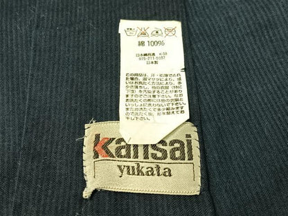 平和屋着物∴世界的ファッションデザイナー　山本寛斎　kansaiブランド　夏物　浴衣　絽　トンボ　ラメ　綿　逸品　CABG7725vp
