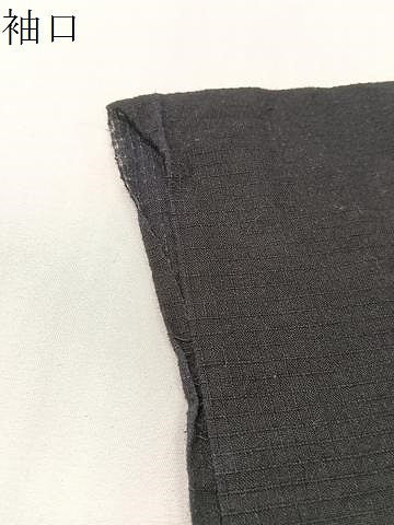 平和屋着物∴夏物　浴衣　綿紅梅　舞花文　黒地　さんび謹製　綿　逸品　CABG7726vp