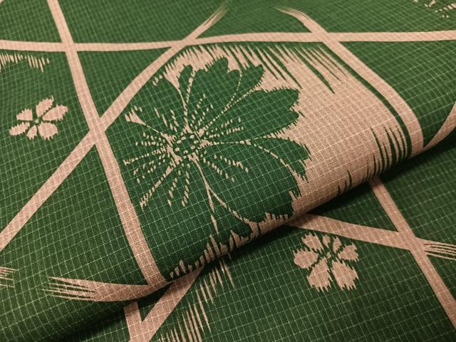 平和屋着物∴夏物　浴衣　綿紅梅　籬花文　綿　逸品　CABG7735vp