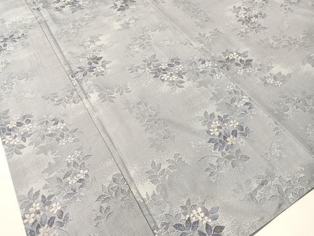 平和屋着物●本場大島紬　白大島　総絣　9マルキ　草花文　正絹　逸品　CABG7752vp