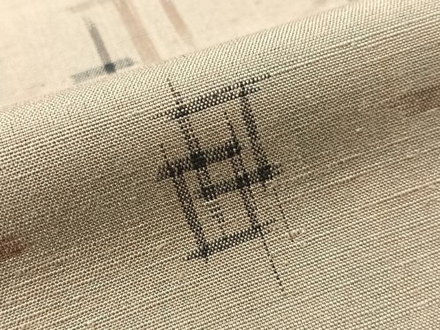 平和屋着物●上質な紬　絣文様　正絹　逸品　未使用　CABG7756vp