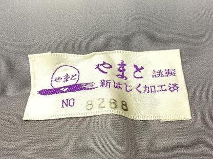 平和屋着物●ファッションデザイナー　稲葉賀恵　小紋　よろけ縞　やまと誂製　正絹　逸品　CABG7757vp