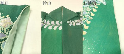 平和屋着物●豪華振袖　絞り　辻が花　暈し染め　銀通し地　正絹　逸品　CABG7758vp