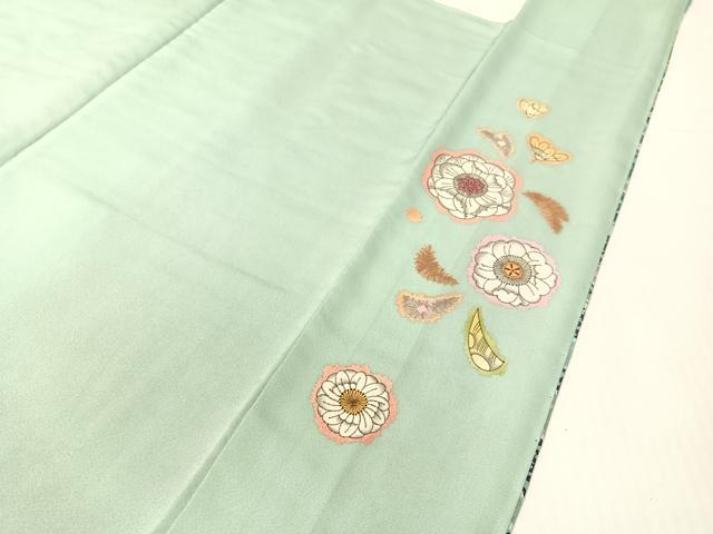 平和屋着物●豪華振袖　絞り　辻が花　暈し染め　銀通し地　正絹　逸品　CABG7758vp