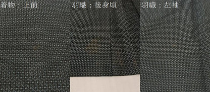 平和屋着物●男性　本場大島紬　アンサンブル　80亀甲　総詰め　正絹　逸品　CABG7761vp